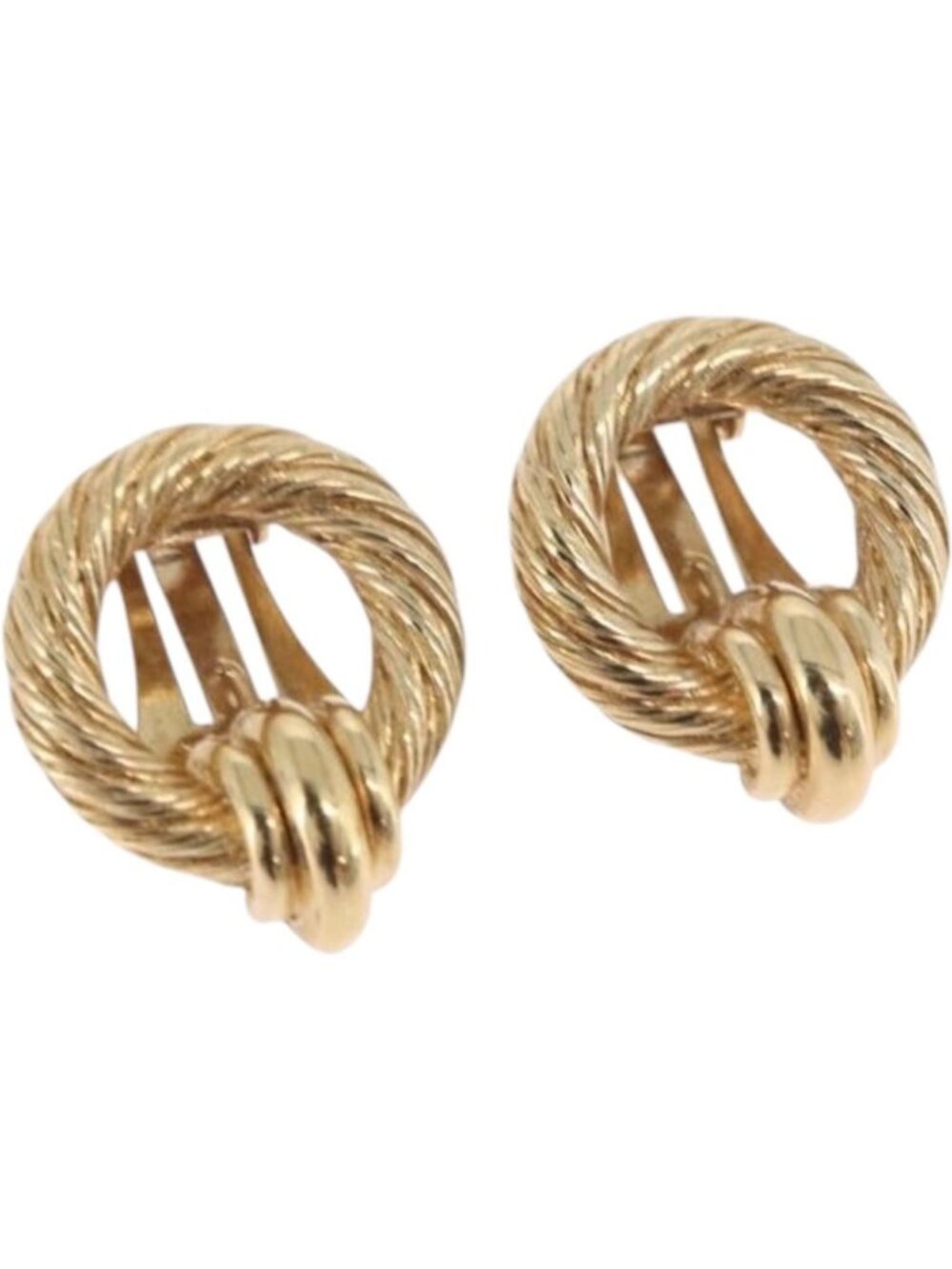 Christian Dior Earring Metal Gold Tone